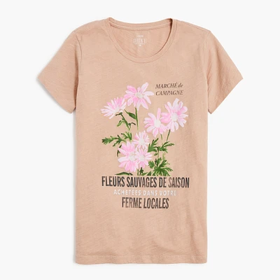 Flower market graphic tee