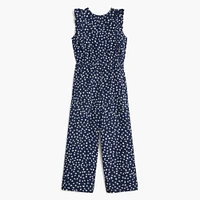 Girls' floral jumpsuit