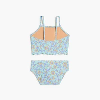 Girls' floral tankini set