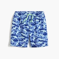 Boys' shark swim trunk