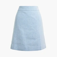 Herringbone A-line skirt