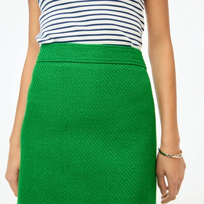 Tweed A-line skirt