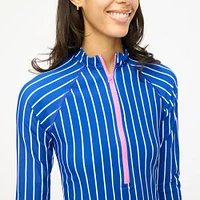 Striped rash guard