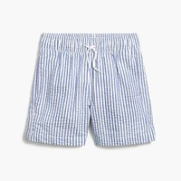 Boys' seersucker swim trunk