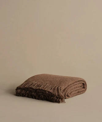 Alpaca Basketweave Throw