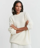 Alpaca Boucle Cocoon Crewneck