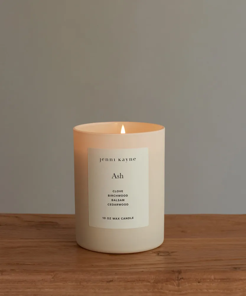 Ash Glass Candle