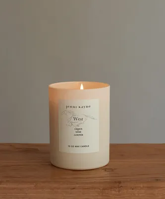 West Glass Candle