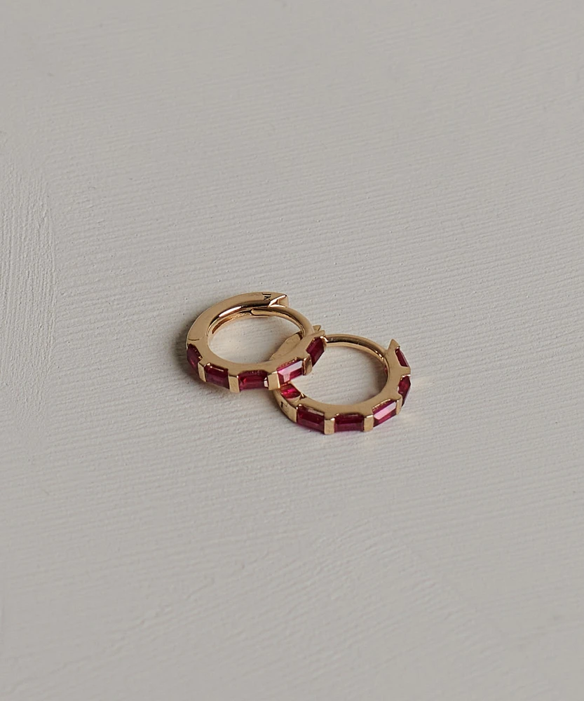 Merit Baguette Hoops