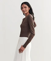 Ribbed Finley Cardigan
