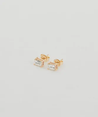 Ivy Emerald Cut Studs