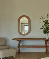 Oak Oval Mirror