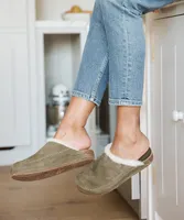 Shearling-Lined Moc Clog