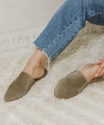 Suede Mule