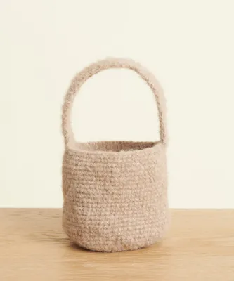 Mini Crochet Basket Bag