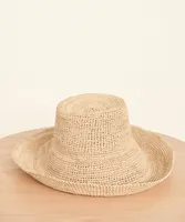 Wide Brim Raffia Hat