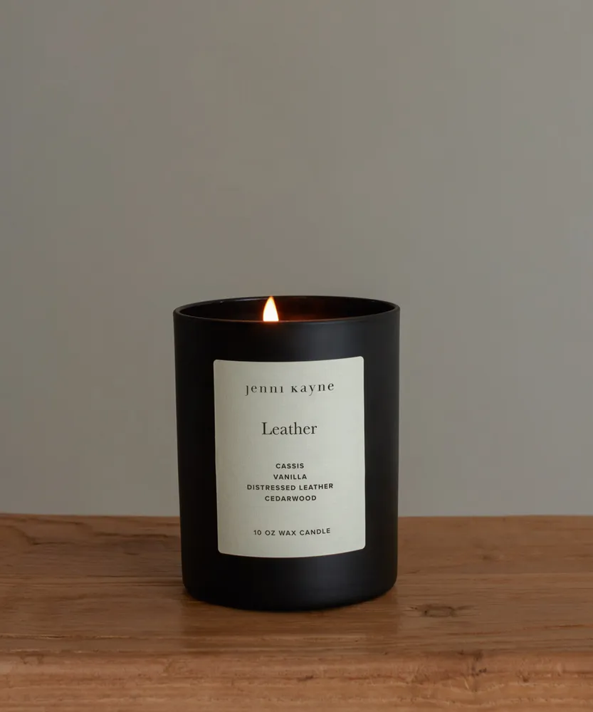 Leather Glass Candle