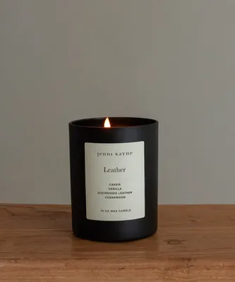 Leather Glass Candle