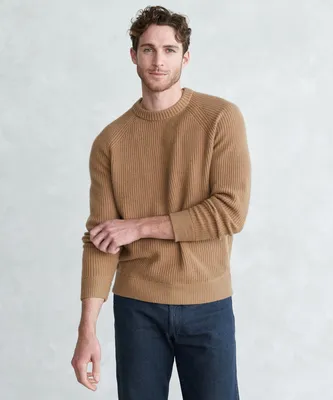 The Fisherman Sweater in Camel — The Revive Club