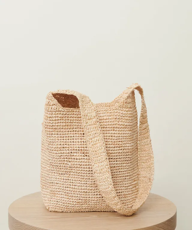 Jenni Kayne Raffia Crossbody Bag