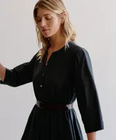 Seersucker Shirt Dress