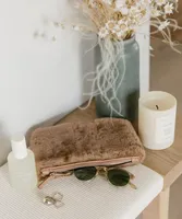 Small Shearling Clutch