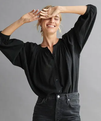 Long-Sleeve Willow Blouse