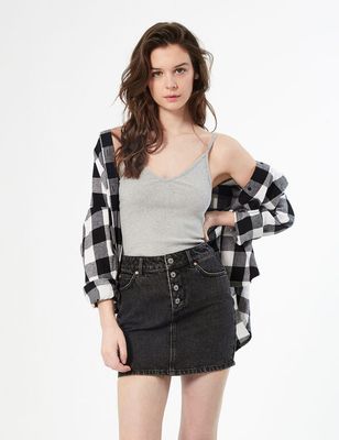 Jupe courte en jean