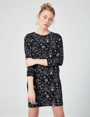 Robe ajustée imprimée
