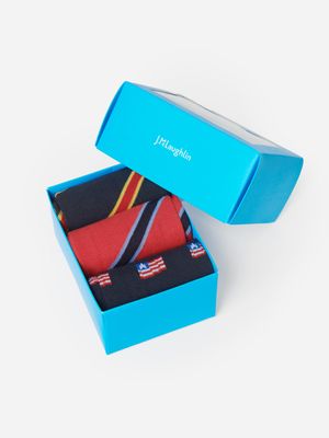 Sock Box Set Of 3 in American Flag