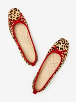 Anastasia Calf Hair Flats Cheetah