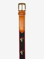 Archie Embroidered Belt Duck Wearing Bow
