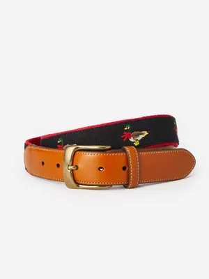 Archie Embroidered Belt Duck Wearing Bow