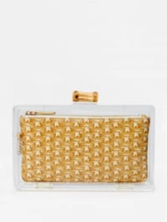 J. McLaughlin Noor Wicker Clutch