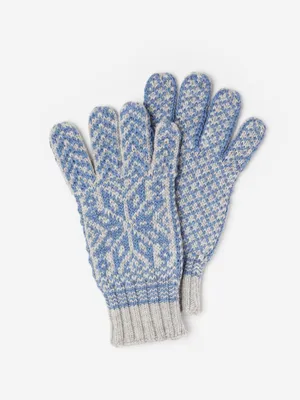 Chamonix Wool Gloves in Fairisle