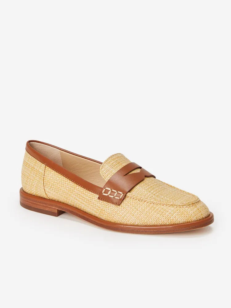 Concetta Raffia Loafers