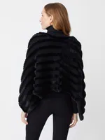 Cortina Faux Fur Poncho