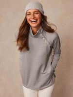 Marisa Fleece Top Herringbone Jacquard