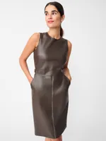 Effie Vegan Leather Dress