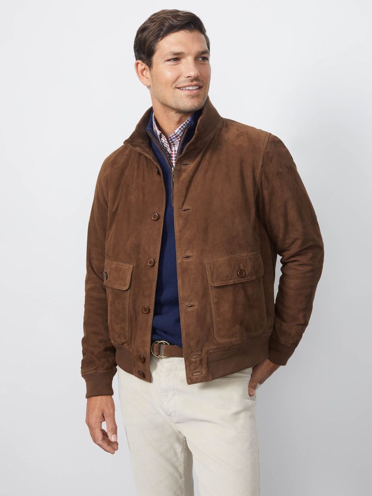 Ferdinand Suede Bomber Jacket