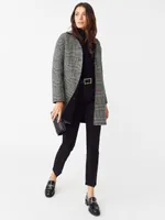 Frade Reversible Wool Coat Glen Plaid