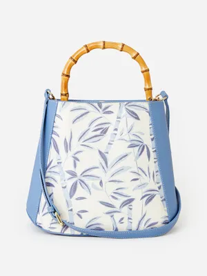 Navaeh Leather Top Handle in Bamboo Grove