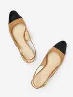 Jocelyn Leather Slingback Heels