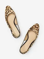 Jocelyn Calf Hair Slingback Heels Cheetah