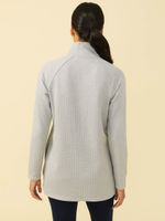 Marisa Fleece Top Herringbone Jacquard