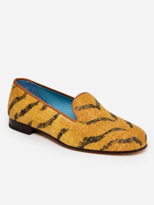 J.McL x Stubbs & Wootton Printed Slippers Tiger