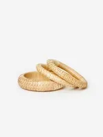 J.McL x Rebecca de Ravenel Rattan Bangles