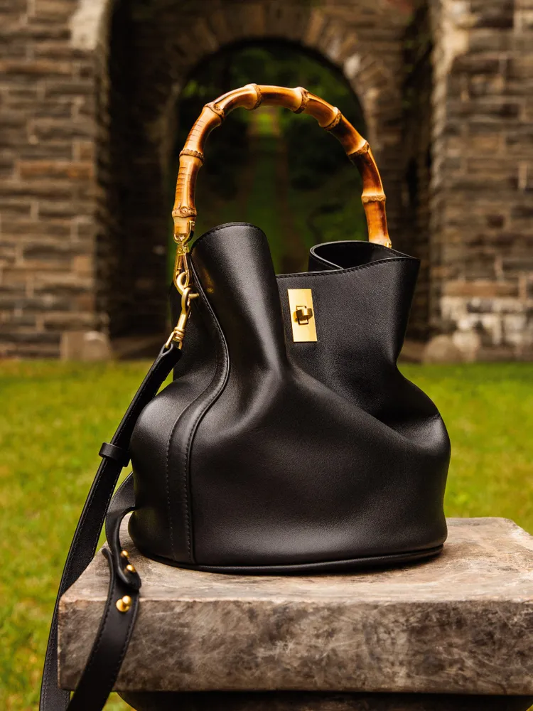 Leather handbag