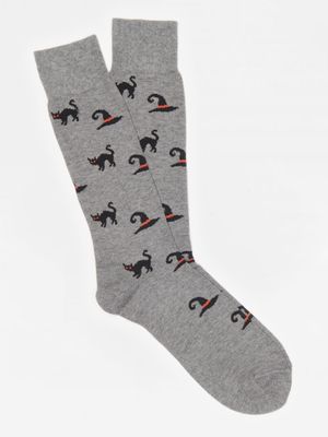 Cat and Witch Socks