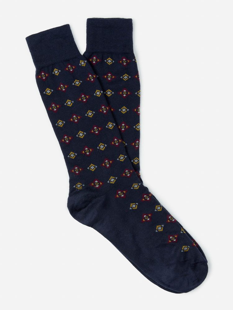 Socks in Diamond Foulard